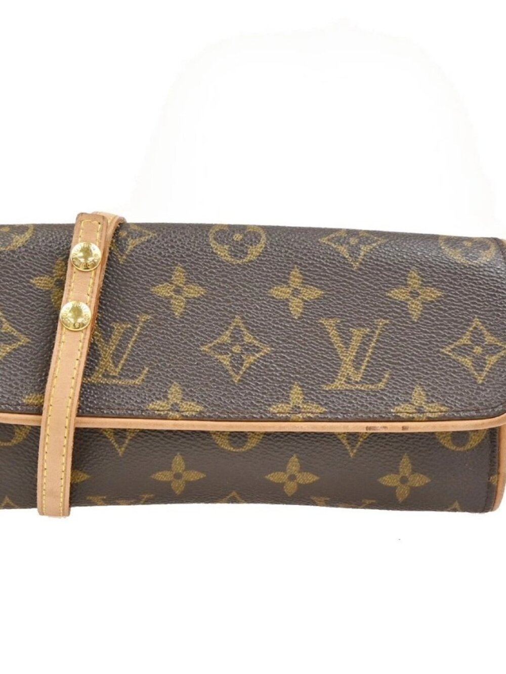 LOUIS VUITTON Pochette Twin PM 2Way Shoulder Clutch Bag Monogram M51854 88TA581